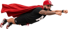 Flying Plan A hero